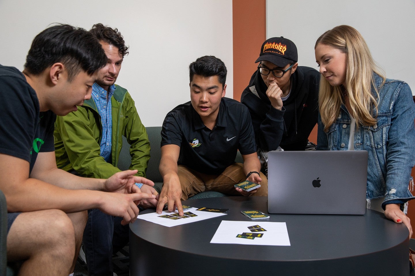 master's students collaborating