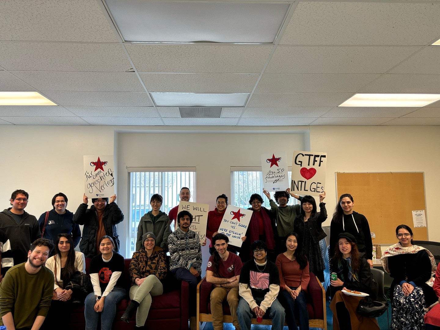 GTFF International GE Caucus, Black Caucus, API Caucus, and Latinx Caucus in the winter of 2025