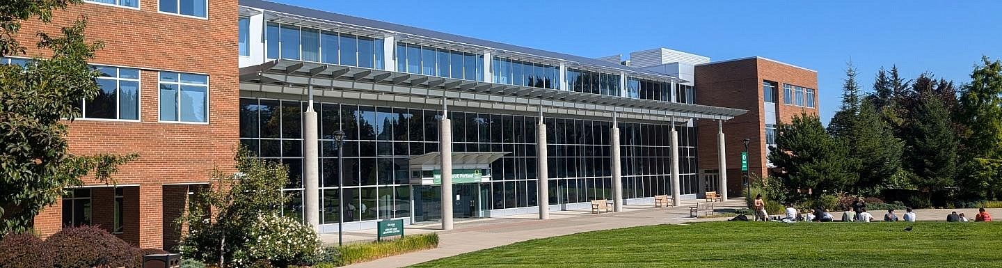 Library building at UO Portland campus