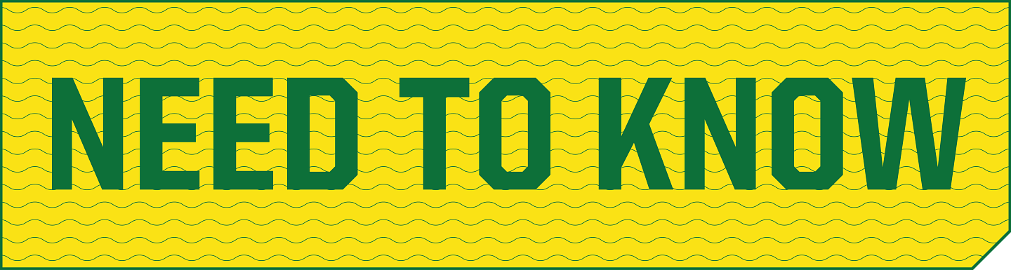 need to know written over yellow background with green wavy lines