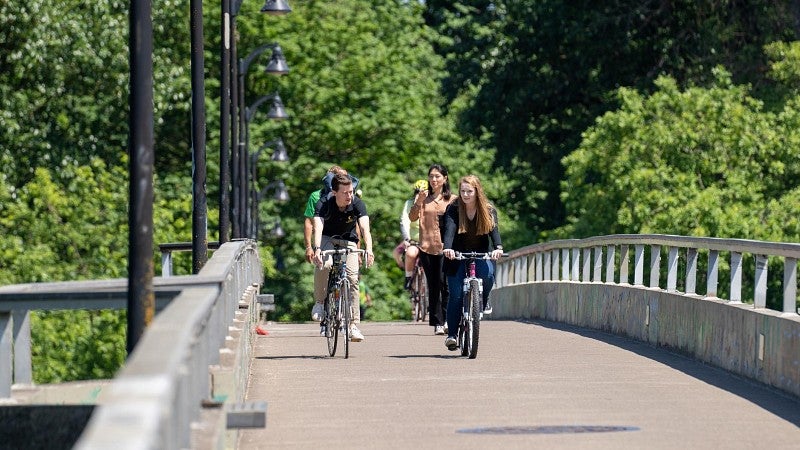 mba students on bikes