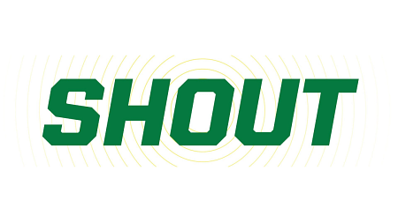Logo of Shout, UO Alumni newsletter 