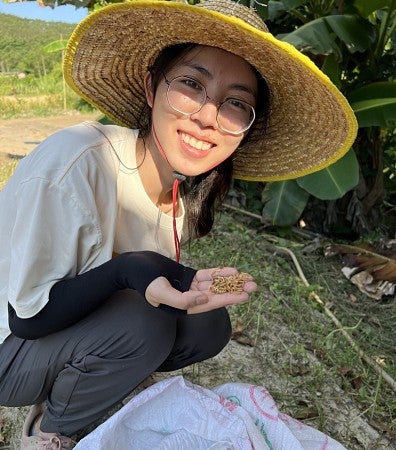 JY Lin conducting field work