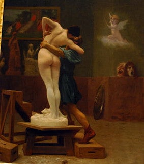 Painting of statue 
