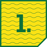 number one over wavy lines