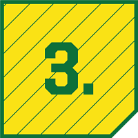 number three over dot diagonal line background